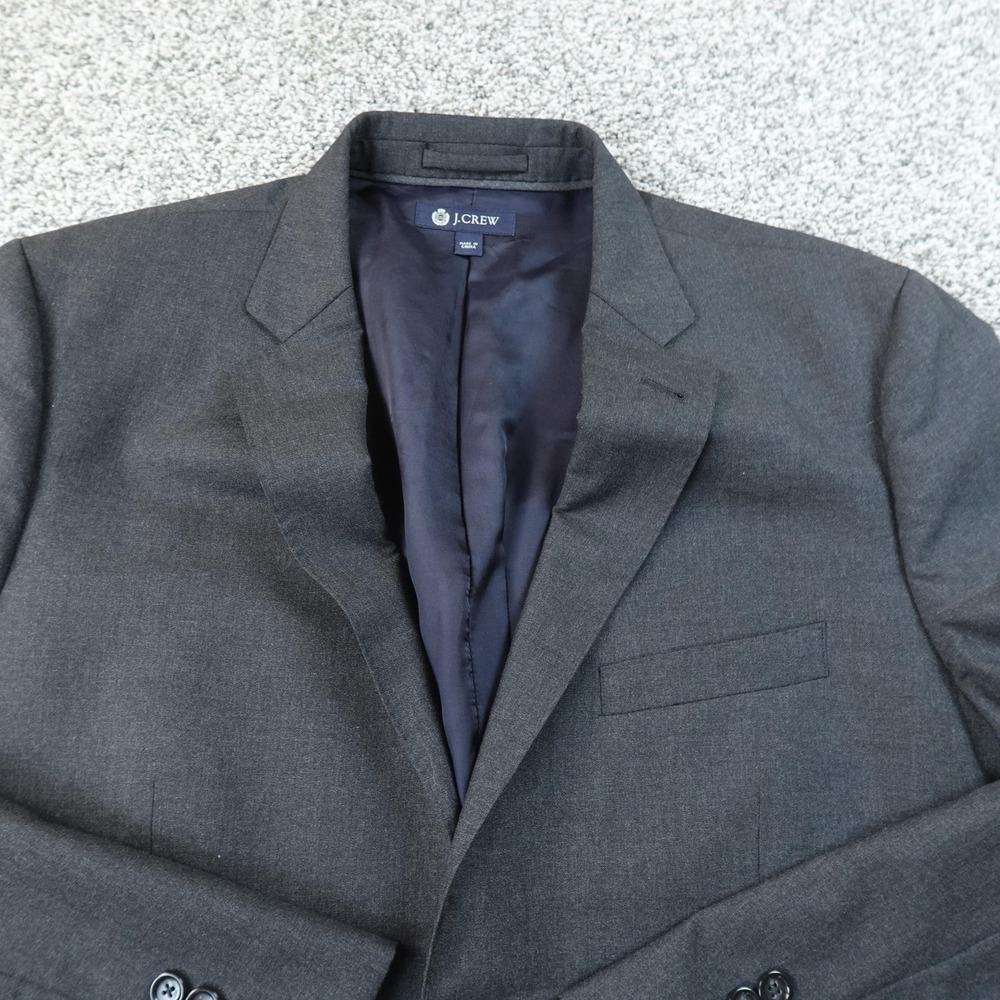 J Crew Blazer Mens 42R Gray Italian Wool Aldridge Sport Coat Jacket Loro‎ Piana